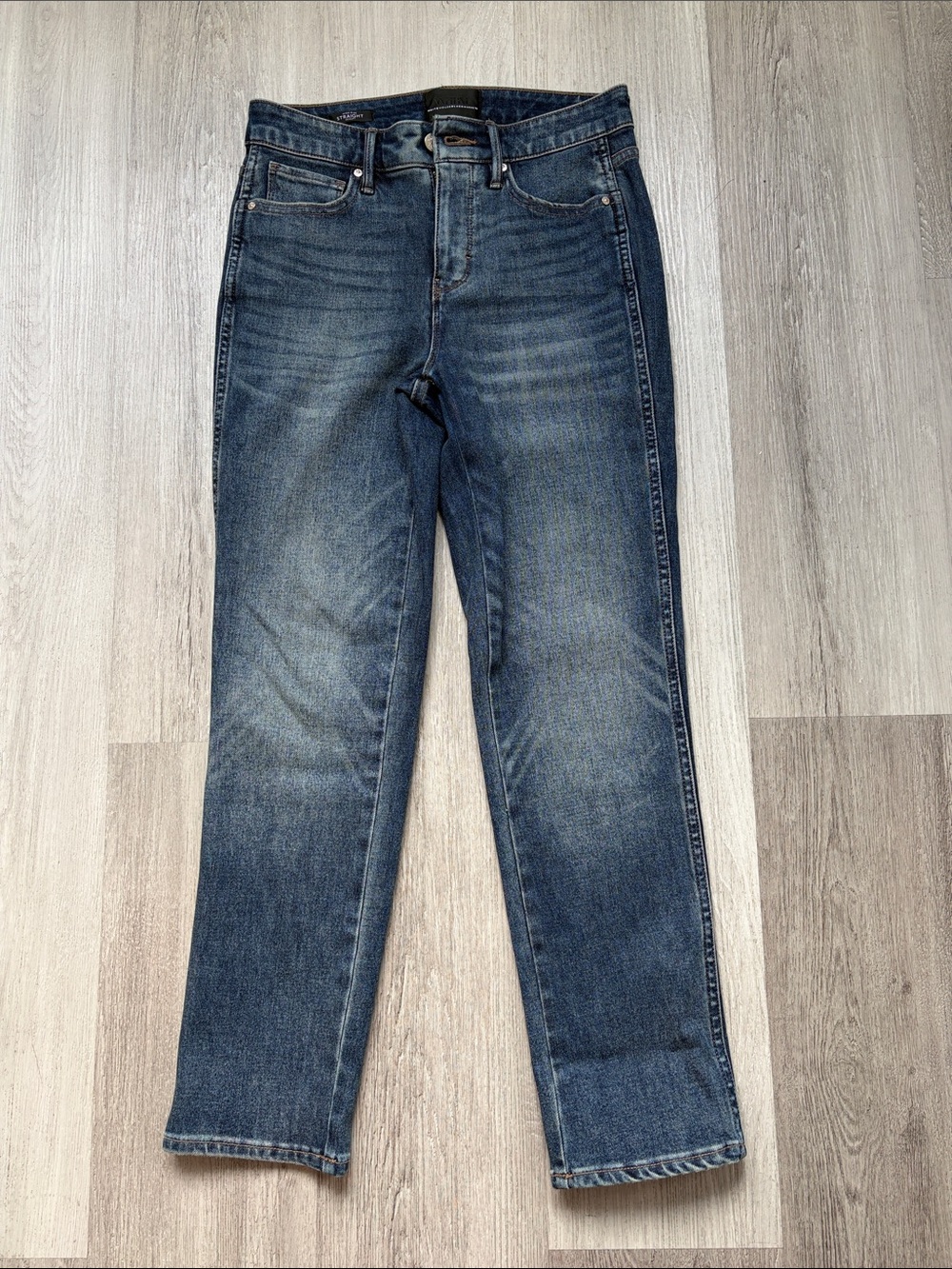 Women's Straight Blue Denim Jeans White House Black Market NWT